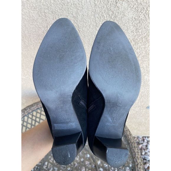 Paul Green Short Suede Booties -Size 6 - Black - Picture 6 of 9